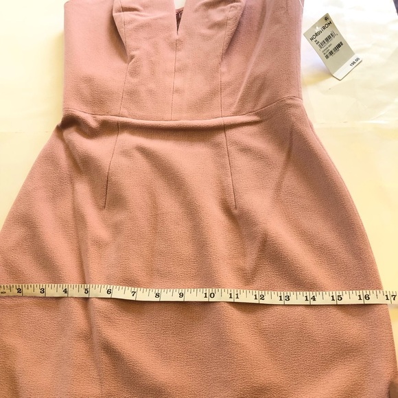 Dress the Population Women's Perla Strapless Plunge V-Neckline Midi Dress SZ XS - Picture 14 of 16